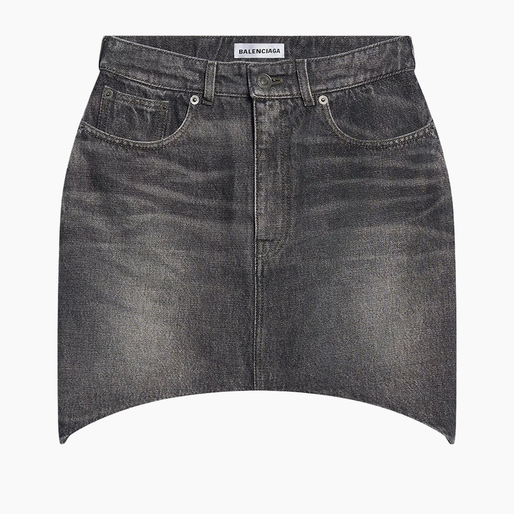NWT Balenciaga Hourglass Denim Mini Skirt